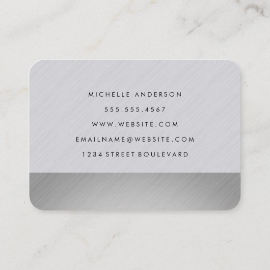 Sleek und modern visitenkarte (Rückseite)