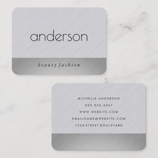 Sleek und modern visitenkarte (Vorne/Hinten)