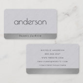 Sleek und modern visitenkarte (Vorne/Hinten)