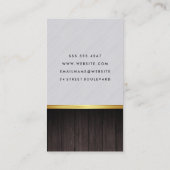 Sleek und moderner Barber Visitenkarte (Rückseite)