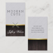 Sleek und moderner Barber Visitenkarte (Vorne/Hinten)