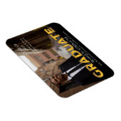 Sleek Uni | Univ Foto Graduate Black | Gold Magnet (Rechte Seite)