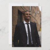 Sleek Uni | Univ Maroon| Gold Graduation Party Einladung (Rückseite)