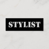 Sleek Urban Stylist QR-Code Mini Visitenkarte (Vorderseite)