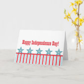 Sleek US Flagge 4. Juli Grußkarte Karte (Gelbe Blume)