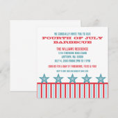 Sleek US Flagge Invite Einladung (Vorne/Hinten)