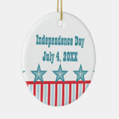 Sleek US Flagge Keepake Ornament (Rechts)