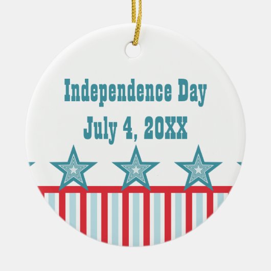 Sleek US Flagge Keepake Ornament (Vorne)