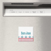 Sleek US Flagge Magnet (In Situ (Geschirrspüler))