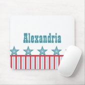 Sleek US Flagge Mousepad (Mit Mouse)