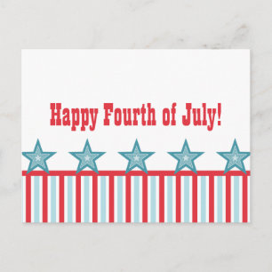 Sleek US Flagge Postcard Postkarte