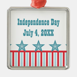 Sleek US Flagge Premium Square Ornament