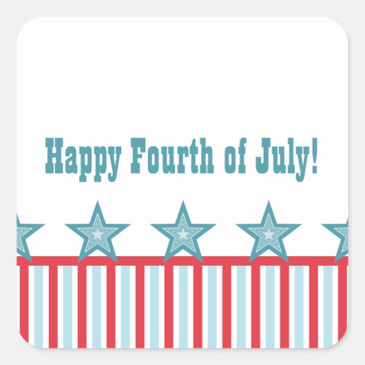 Sleek US Flagge Stickers (Vorderseite)