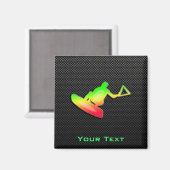 Sleek Wakeboarder Magnet (Vorderseite/Rückseite)