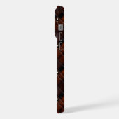 Sleek Walnut und Leather iPhone Hülle (Linke Seite)