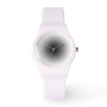 Sleek White Minimalistisch Wristwatch - Modern Uni