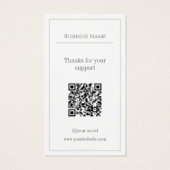 Sleek white mit Logo-Produktpreis (Rückseite)