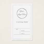 Sleek white mit Logo-Produktpreis (Vorderseite)