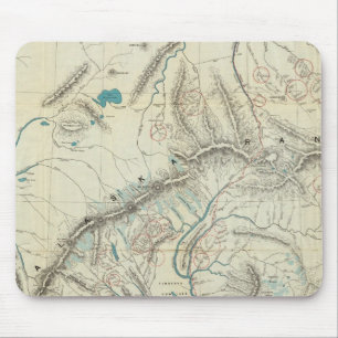 Sleems Karte von Central Alaska Mousepad
