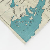 Sleems Karte von Mittelalaska Fleecedecke (Ecke)