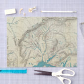 Sleems Karte von Mittelalaska Seidenpapier (Handwerk)