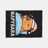 Sleeng Capybara Napybara Sleepshirt Pajamas Boys G Fleecedecke (Vorderseite (Horizontal))