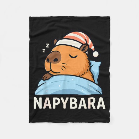 Sleeng Capybara Napybara Sleepshirt Pajamas Boys G Fleecedecke (Vorderseite)
