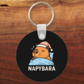 Sleeng Capybara Napybara Sleepshirt Pajamas Boys G Schlüsselanhänger (Vorderseite)
