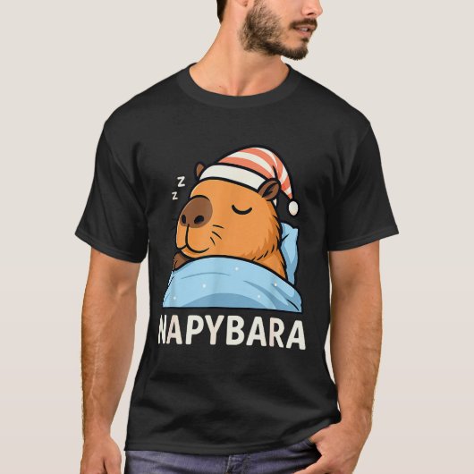 Sleeng Capybara Napybara Sleepshirt Pajamas Boys G T-Shirt (Vorderseite)