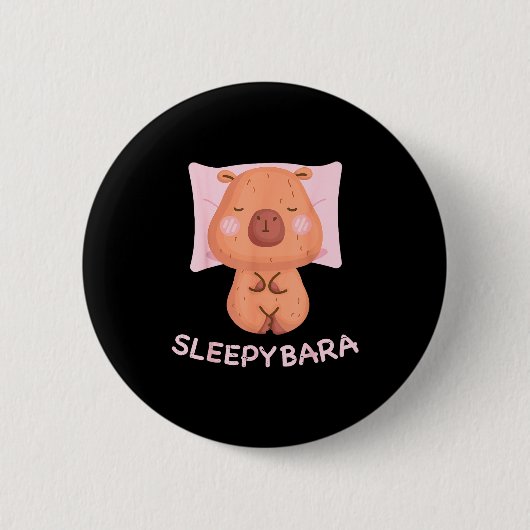 Sleeng Capybara Pajamas Nightgown Sleepybara Roden Button (Vorderseite)
