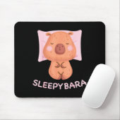 Sleeng Capybara Pajamas Nightgown Sleepybara Roden Mousepad (Mit Mouse)
