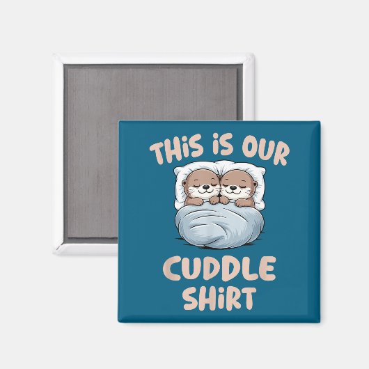 Sleeng Otter Couple This Is Our Cuddle Magnet (Vorderseite/Rückseite)