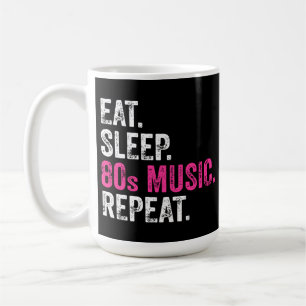 Sleep 80er Musik wiederholen Kaffeetasse