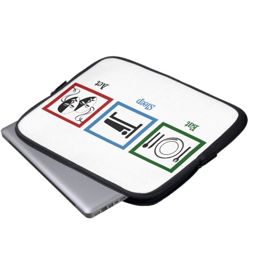 Sleep Act Laptopschutzhülle (Vorne Knopf)