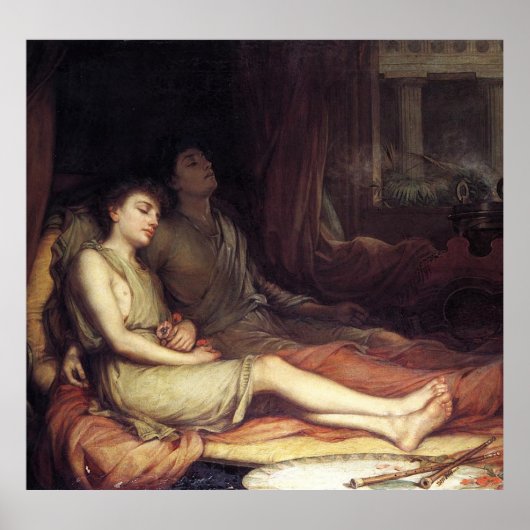 SLeEP AnD HiS HaLF-BRoTHER DeATH von J Waterhouse Poster (Vorne)
