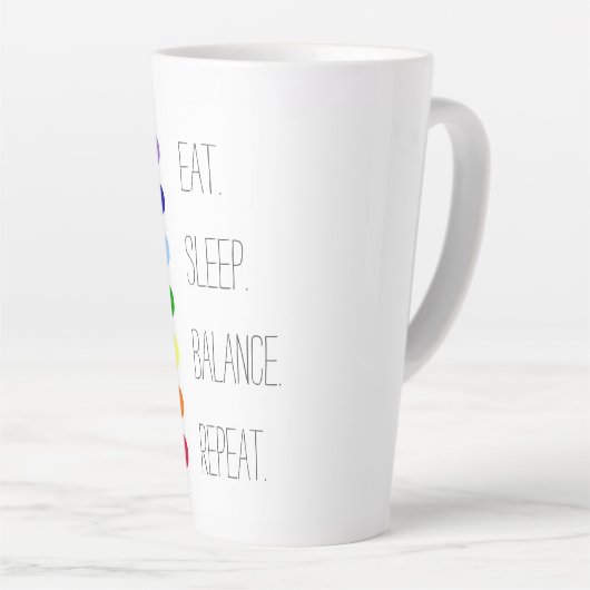 Sleep Balance Einfaches Chakra Design essen Milchtasse (Rechte Ecke)