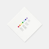 Sleep Balance Einfaches Chakra Design essen Serviette (Ecke)