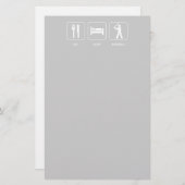 Sleep Baseball Stationery essen Briefpapier (Vorne/Hinten)