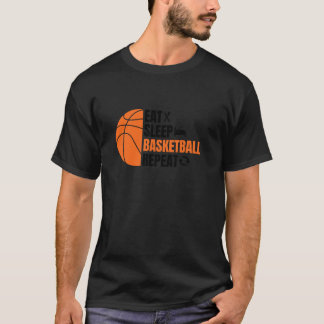 Sleep Basketball Basketball wiederholen Ball Playe T-Shirt