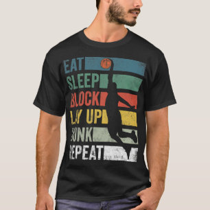 Sleep Basketball Basketball wiederholen Basketball T-Shirt