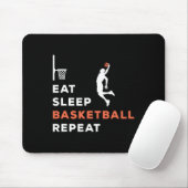 Sleep Basketball Basketball wiederholen Trainer-Ho Mousepad (Mit Mouse)