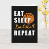 Sleep Basketball wiederholen Karte (Gelbe Blume)