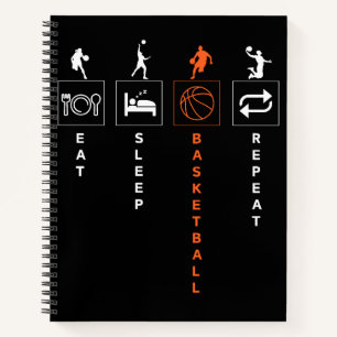 Sleep Basketball wiederholen Notizblock