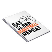 Sleep Basketball wiederholen Notizblock (Rechte Seite)