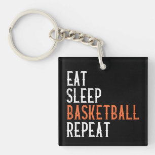 Sleep Basketball wiederholen Schlüsselanhänger