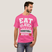 Sleep Basketball wiederholen T-Shirt (Vorne ganz)