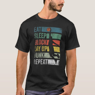 Sleep Basketball wiederholen T-Shirt