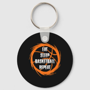 Sleep Basketball wiederholen Team Spielertrainer Schlüsselanhänger