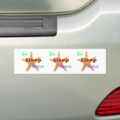 Sleep Beach essen - Autoaufkleber (Auf Auto)