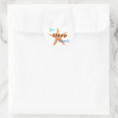 Sleep Beach essen - Heftpflaster Herz-Aufkleber (Tasche)